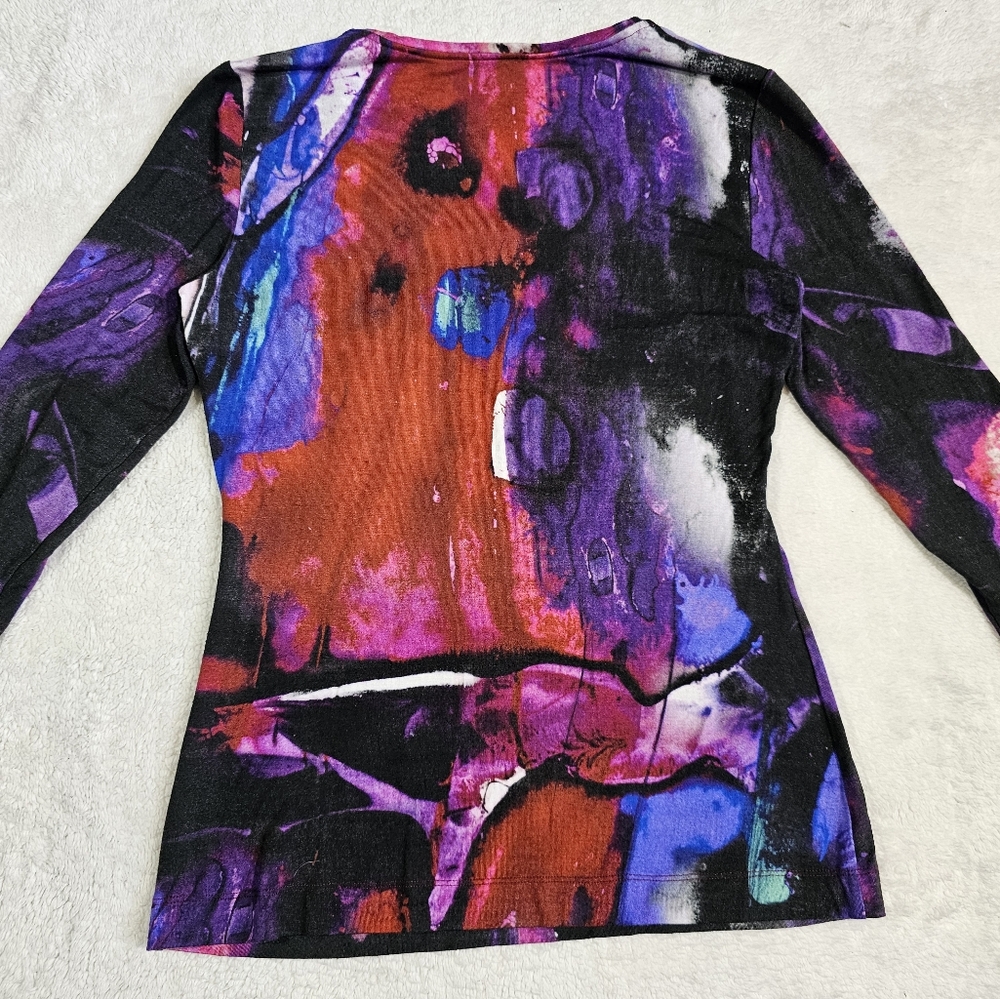 Escada Abstract Print Top - Picture 6 of 8
